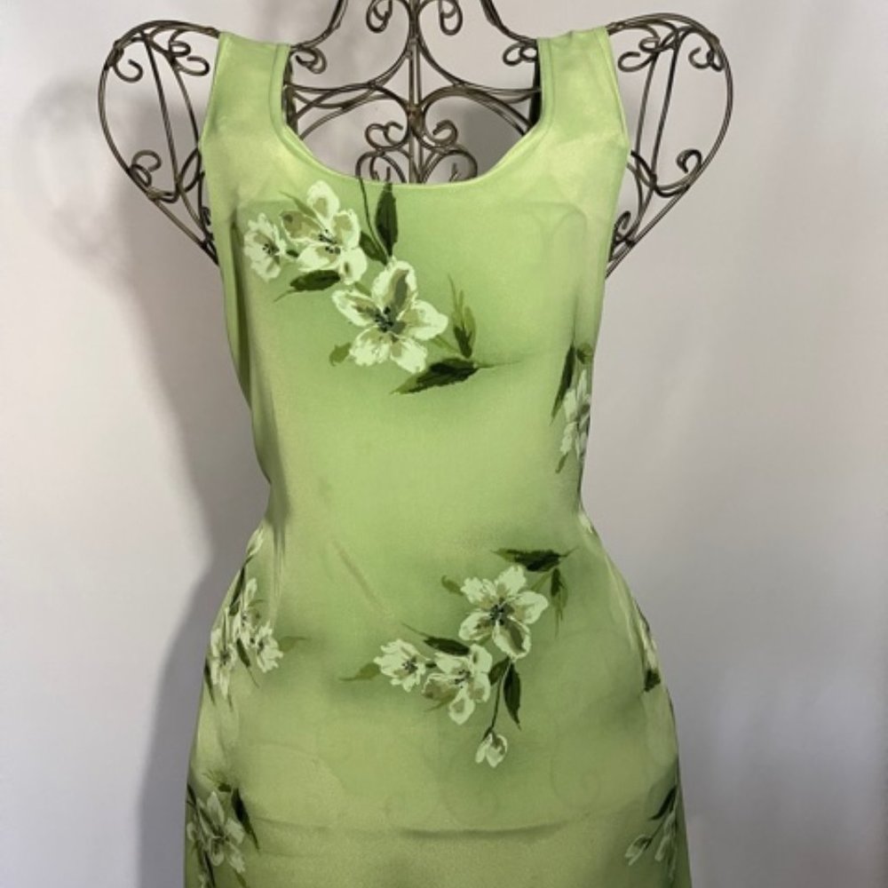 Awesome Wear Floral Green Dress